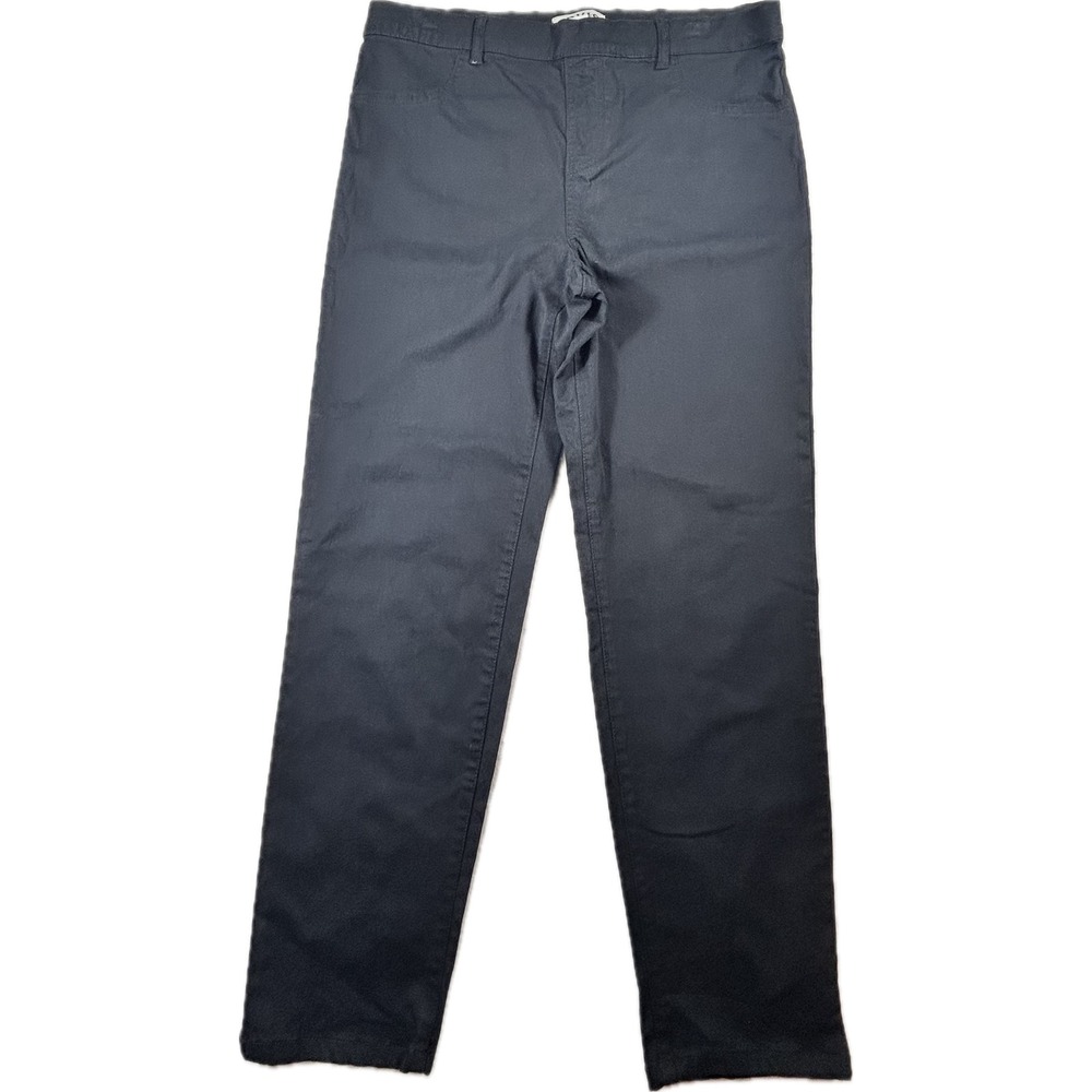 Orvis Classic Collection Black Straight Leg Pants Womens 12 Cotton Blend Stretch